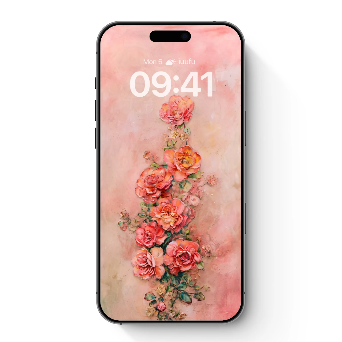 Blush Rose Cascade: Impressionist Floral Elegance