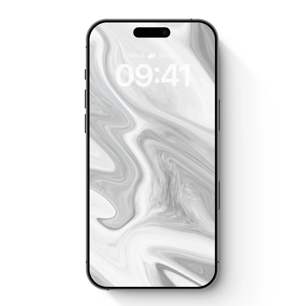 Elegant Marble Flow: Gray and White Abstract Swirls