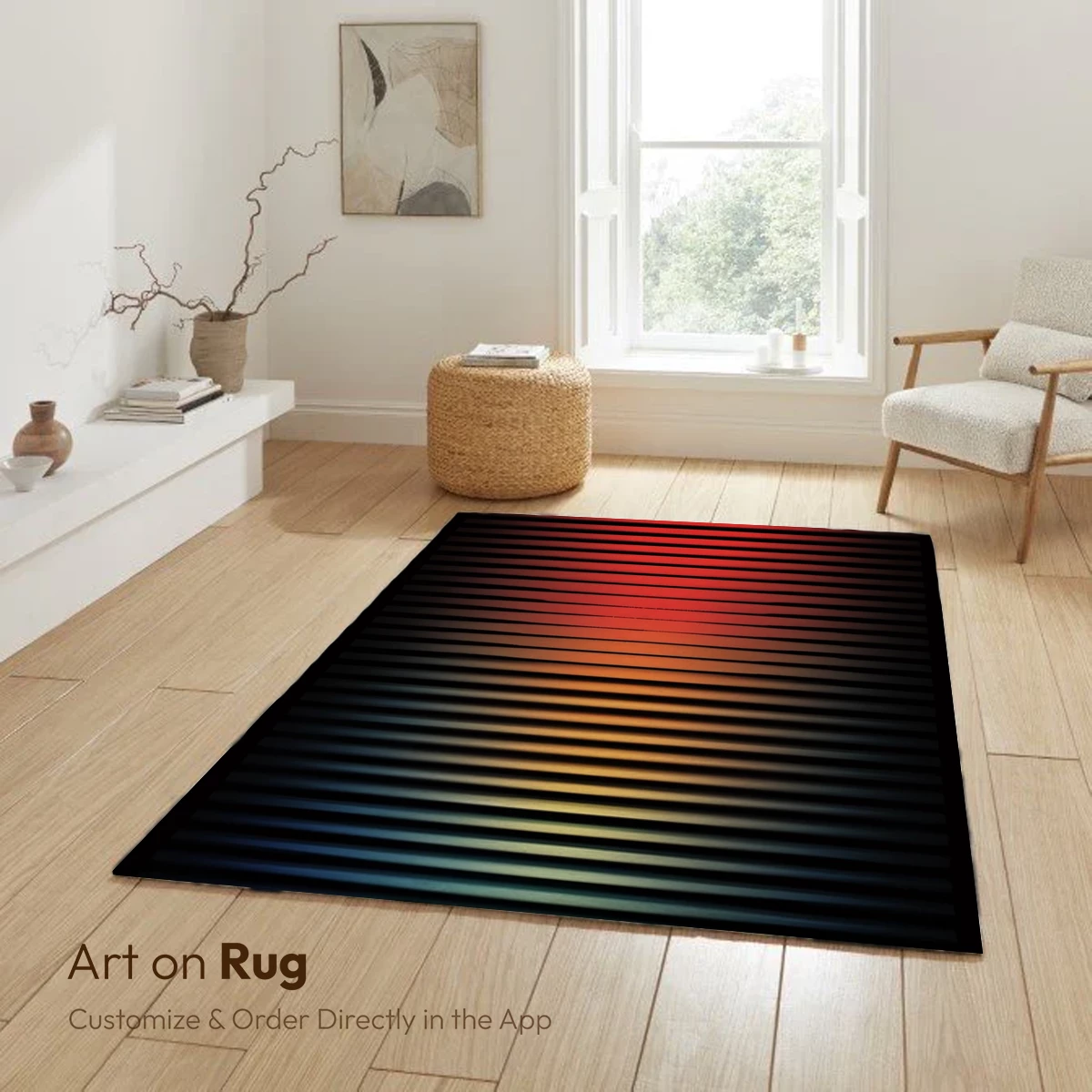 Gradient Stripes: A Symphony of Light and Shadow - Image 6