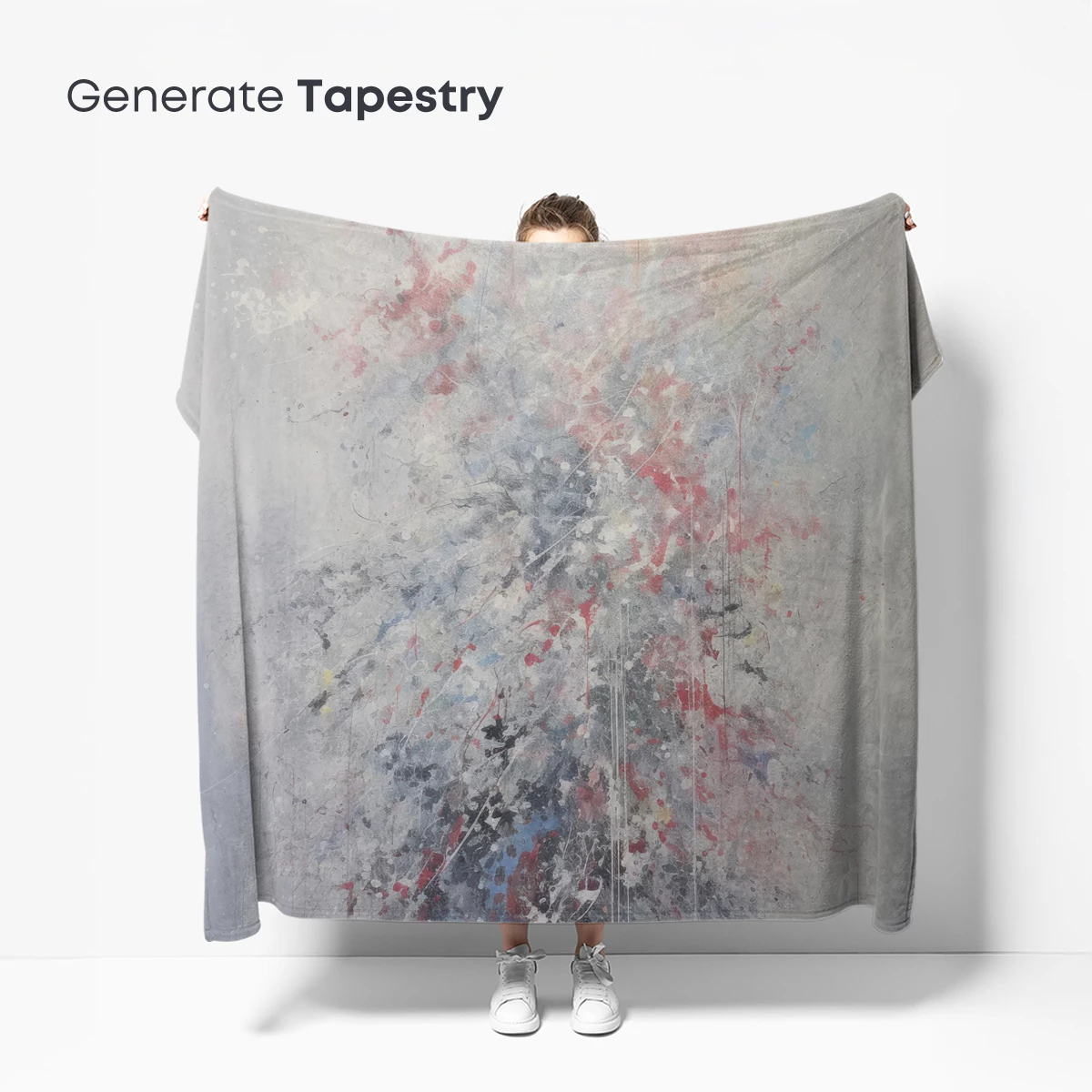 Abstract Symphony in Gray and Red - Image 5
