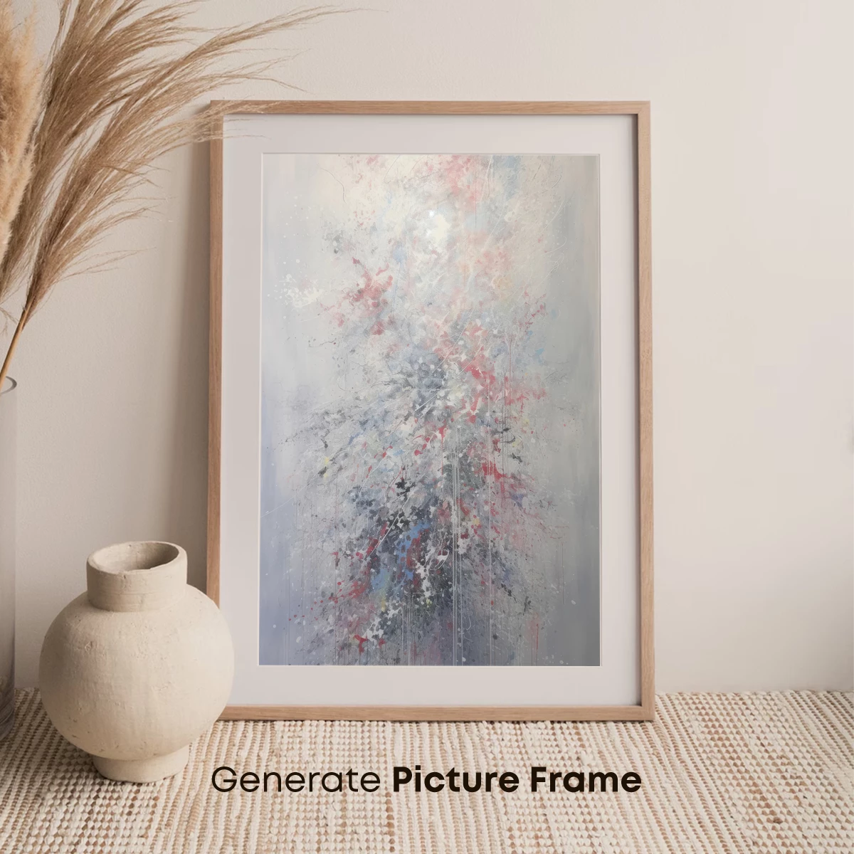 Abstract Symphony in Gray and Red - Image 7