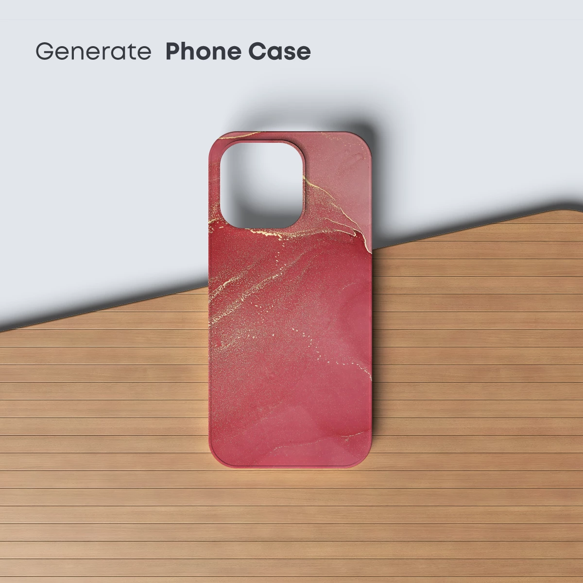 Crimson Canvas with Golden Veins - Image 3