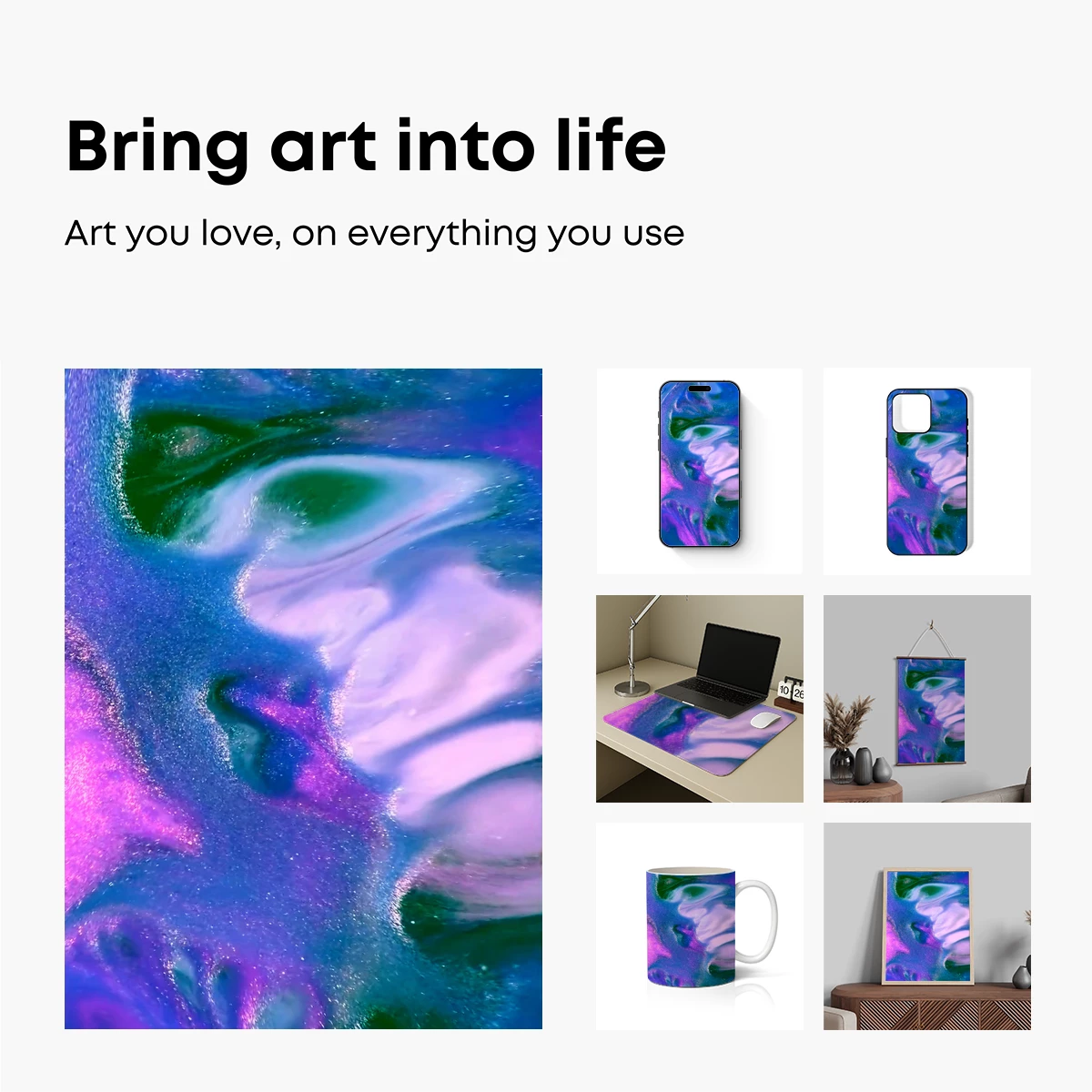 Galactic Swirl Symphony: Cosmic Colors in Motion - Image 2