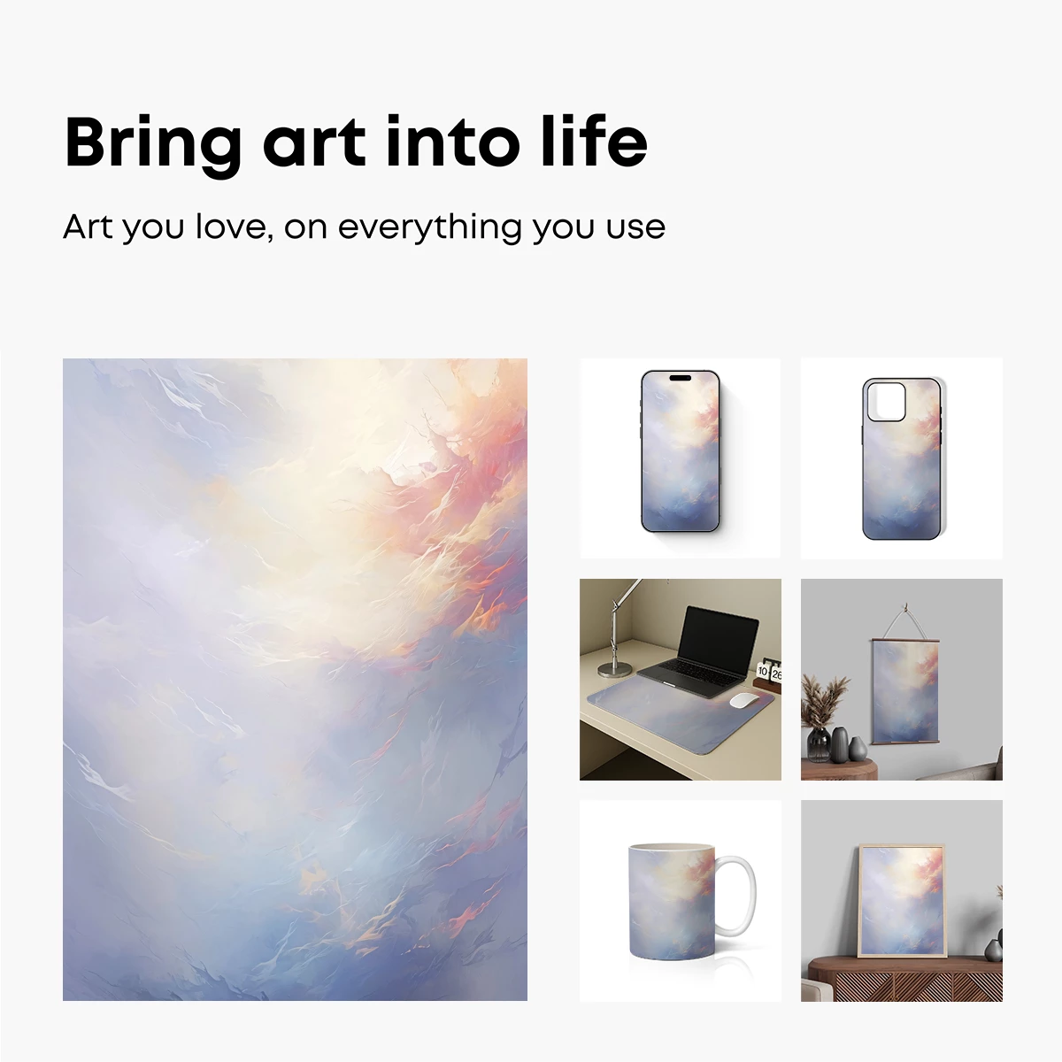 Ethereal Cloud Symphony: A Painterly Sky Odyssey - Image 2