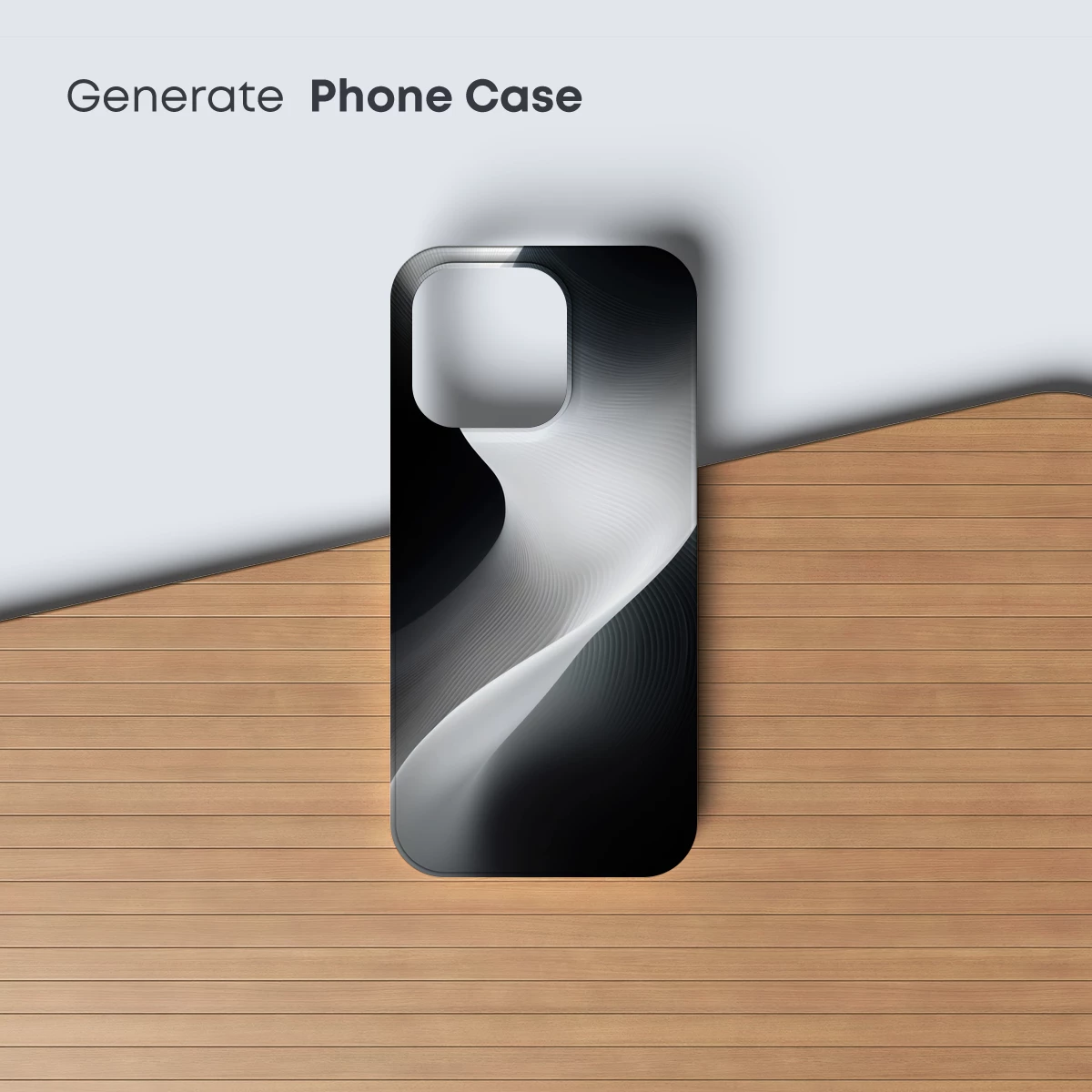 Elegant Monochrome Waves: A Dance of Light and Shadow - Image 3