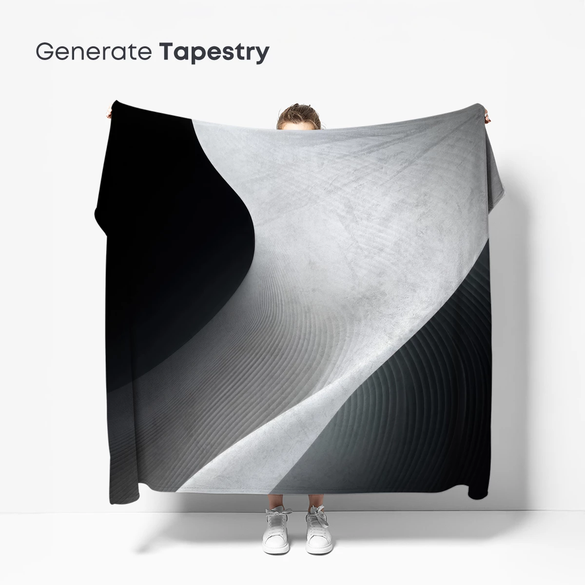 Elegant Monochrome Waves: A Dance of Light and Shadow - Image 5