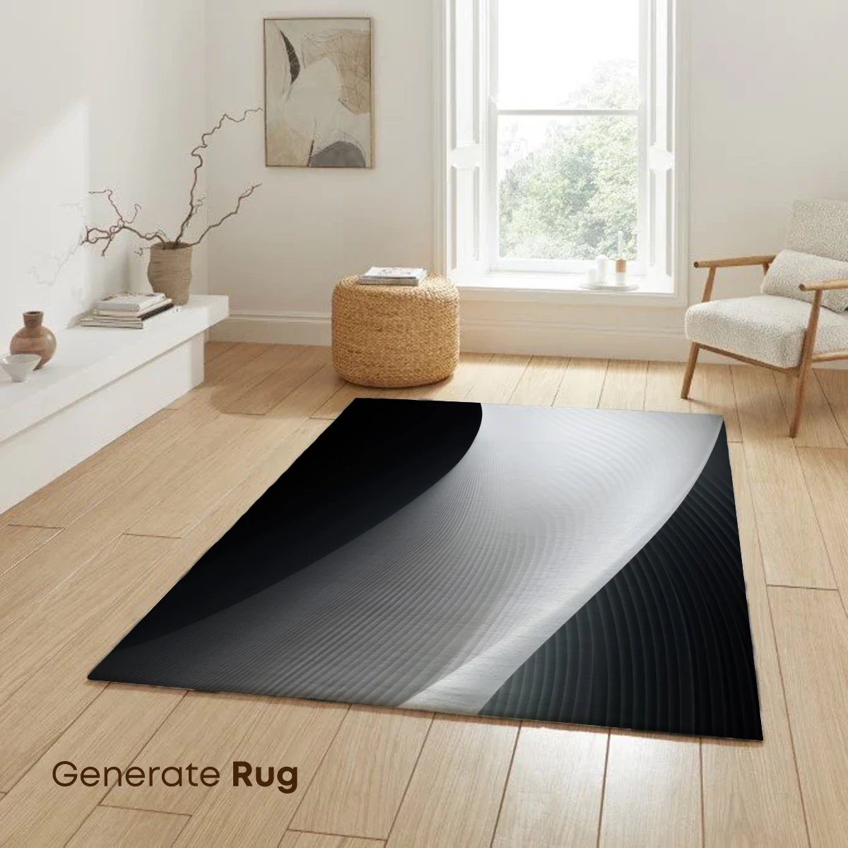 Elegant Monochrome Waves: A Dance of Light and Shadow - Image 6