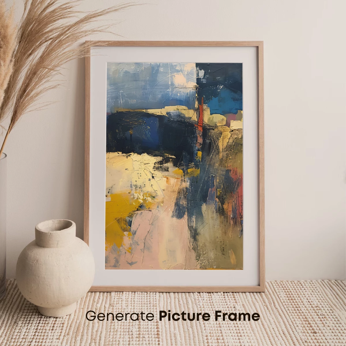 Abstract Canvas Symphony: Bold Strokes and Color Fusion - Image 7