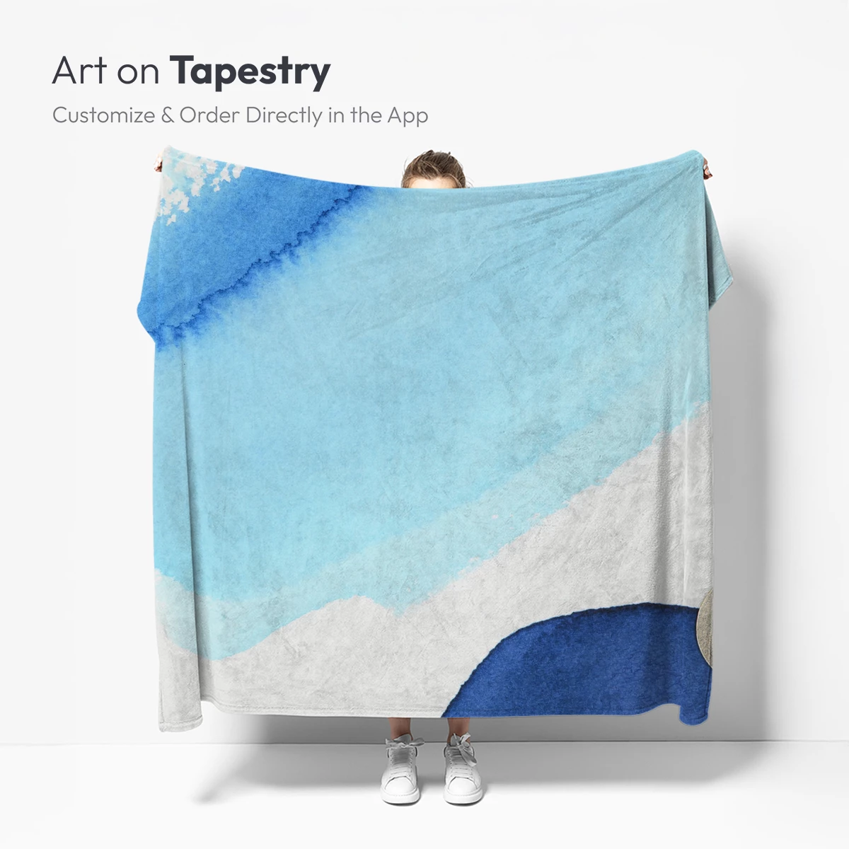 Ethereal Blue Watercolor Flow - Image 5