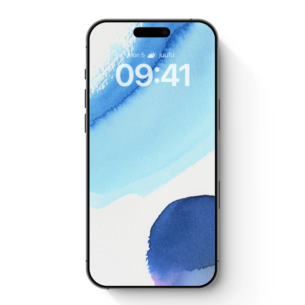 Ethereal Blue Watercolor Flow