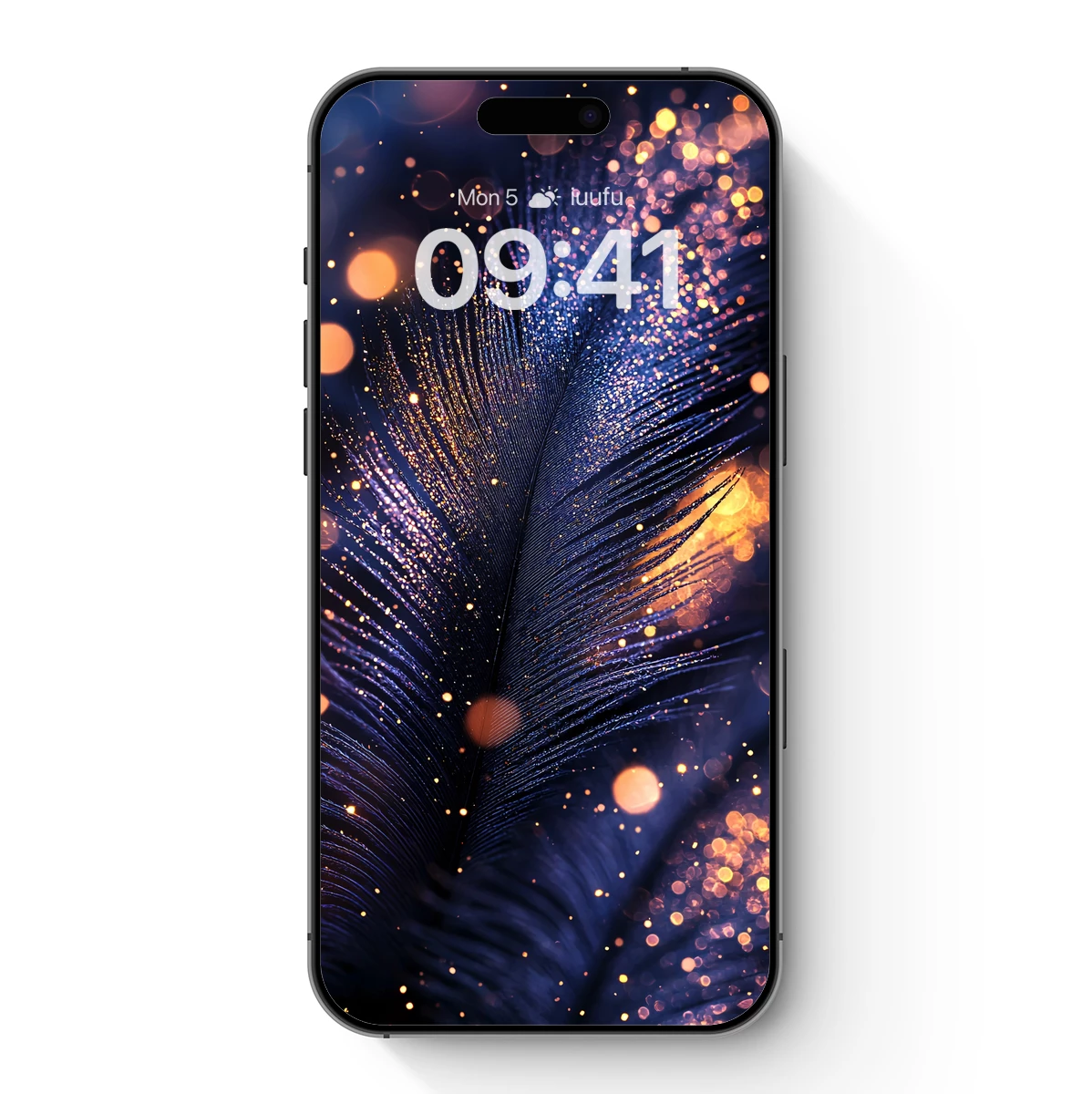 Glowing Feather Symphony: Bokeh Elegance Glowing Feather Symphony: Bokeh Elegance