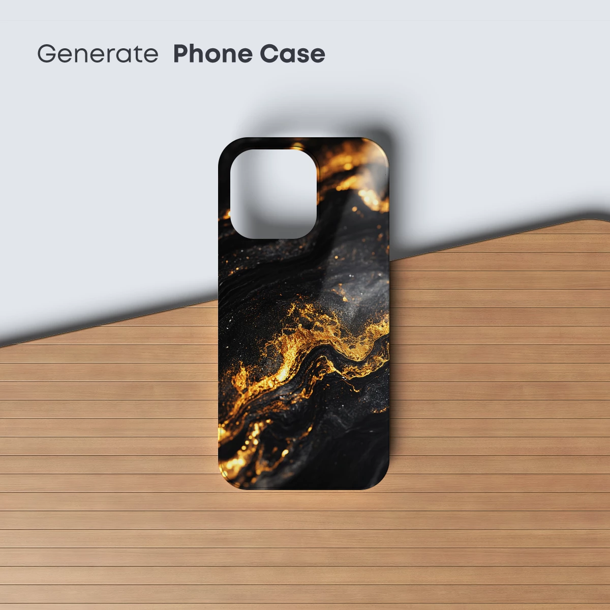 Golden Veins in Midnight Depths - Image 3