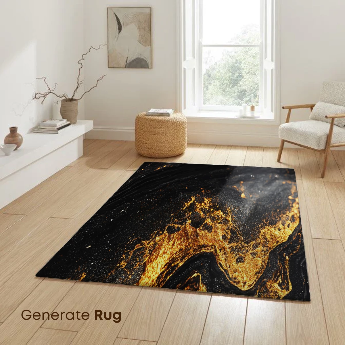 Golden Veins in Midnight Depths - Image 6