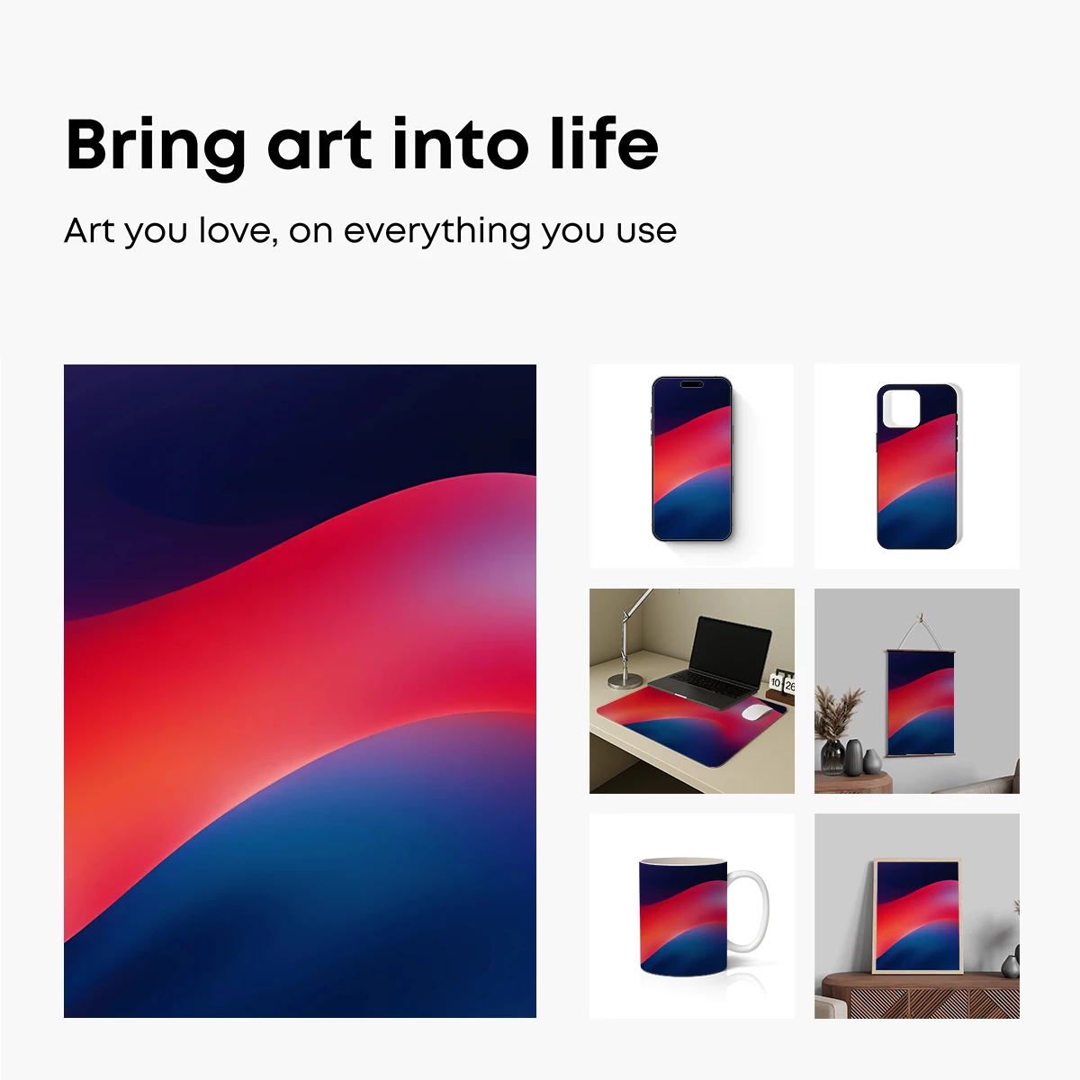 Fluid Chromatic Waves: Abstract Gradient Art