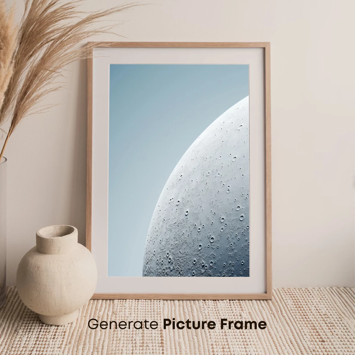 Cratered Moon Surface: Celestial Minimalism - Image 7