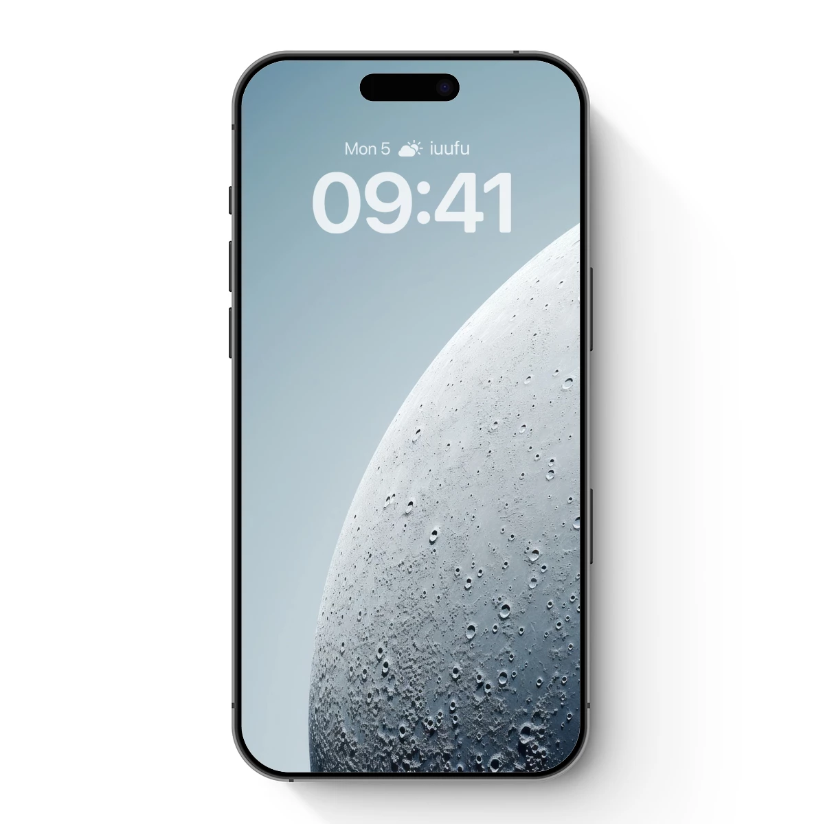 Cratered Moon Surface: Celestial Minimalism