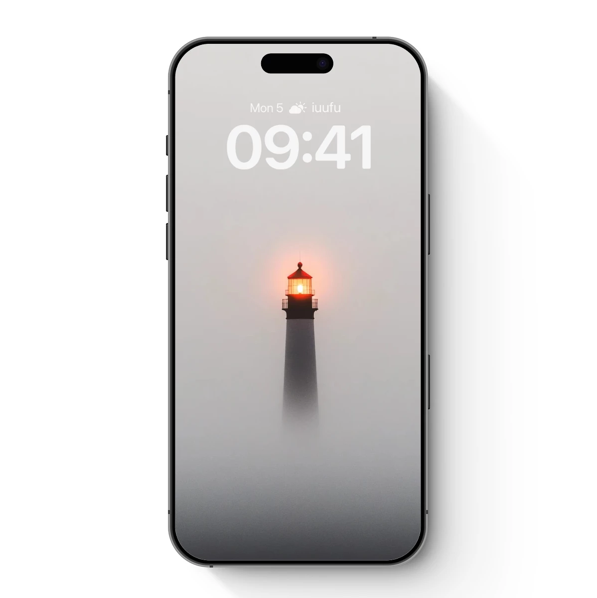 Foggy Lighthouse Beacon: Solitude in Mist