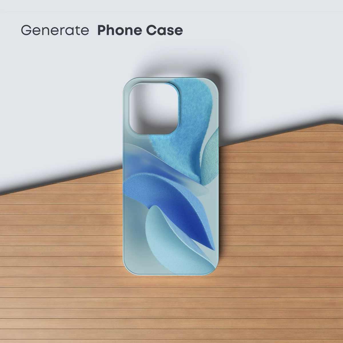 Ethereal Blue Petals: A Textured Symphony - Image 3