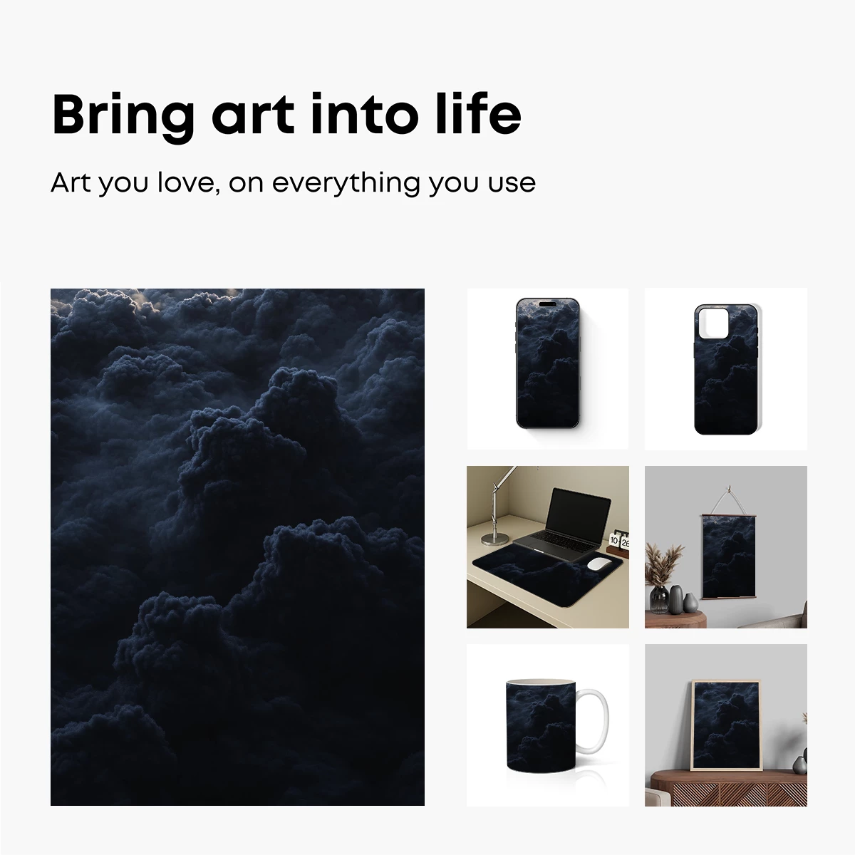 Above the Storm: Dark Clouds in Twilight - Image 2