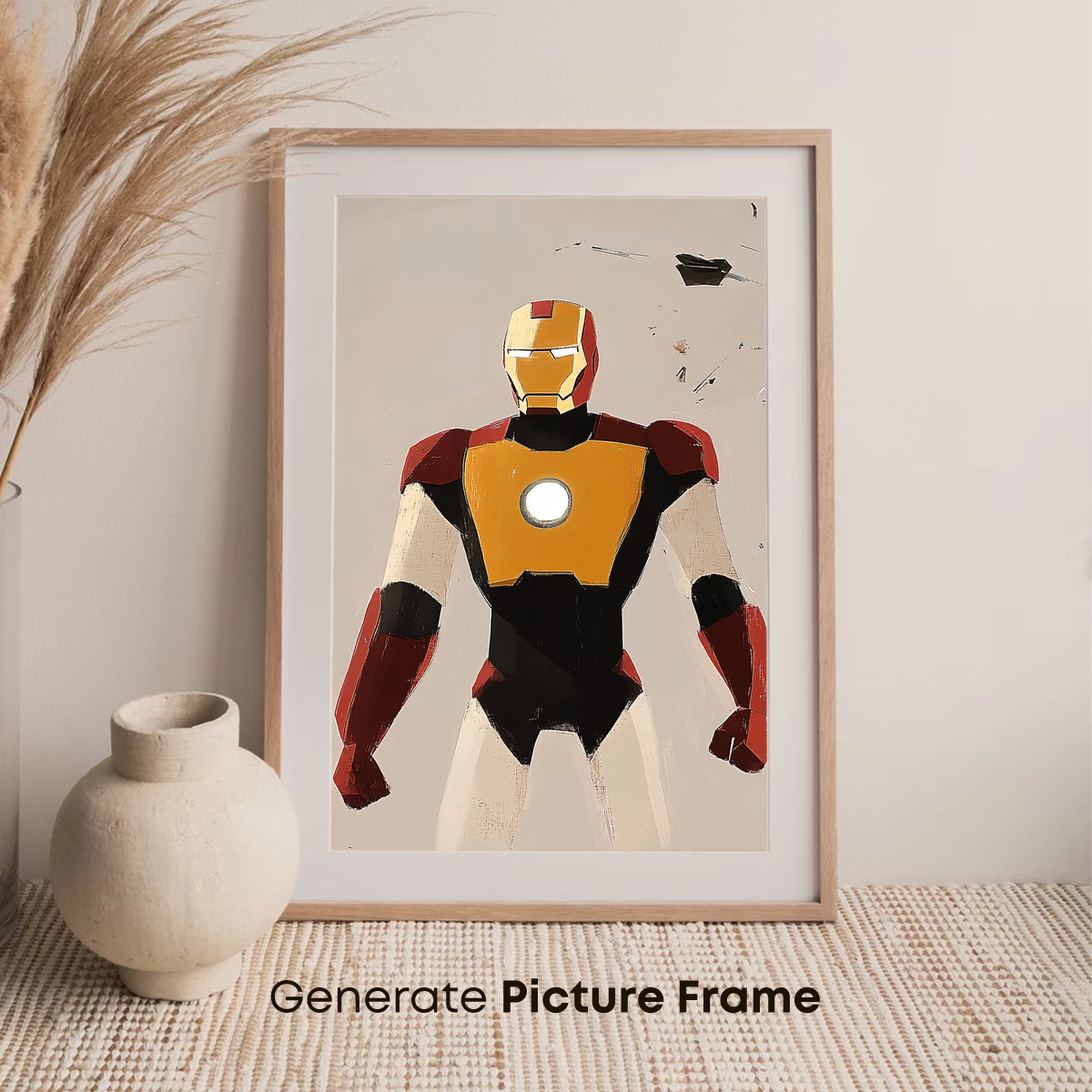 Iron Hero: Bold Armor in Abstract Artistry - Image 7