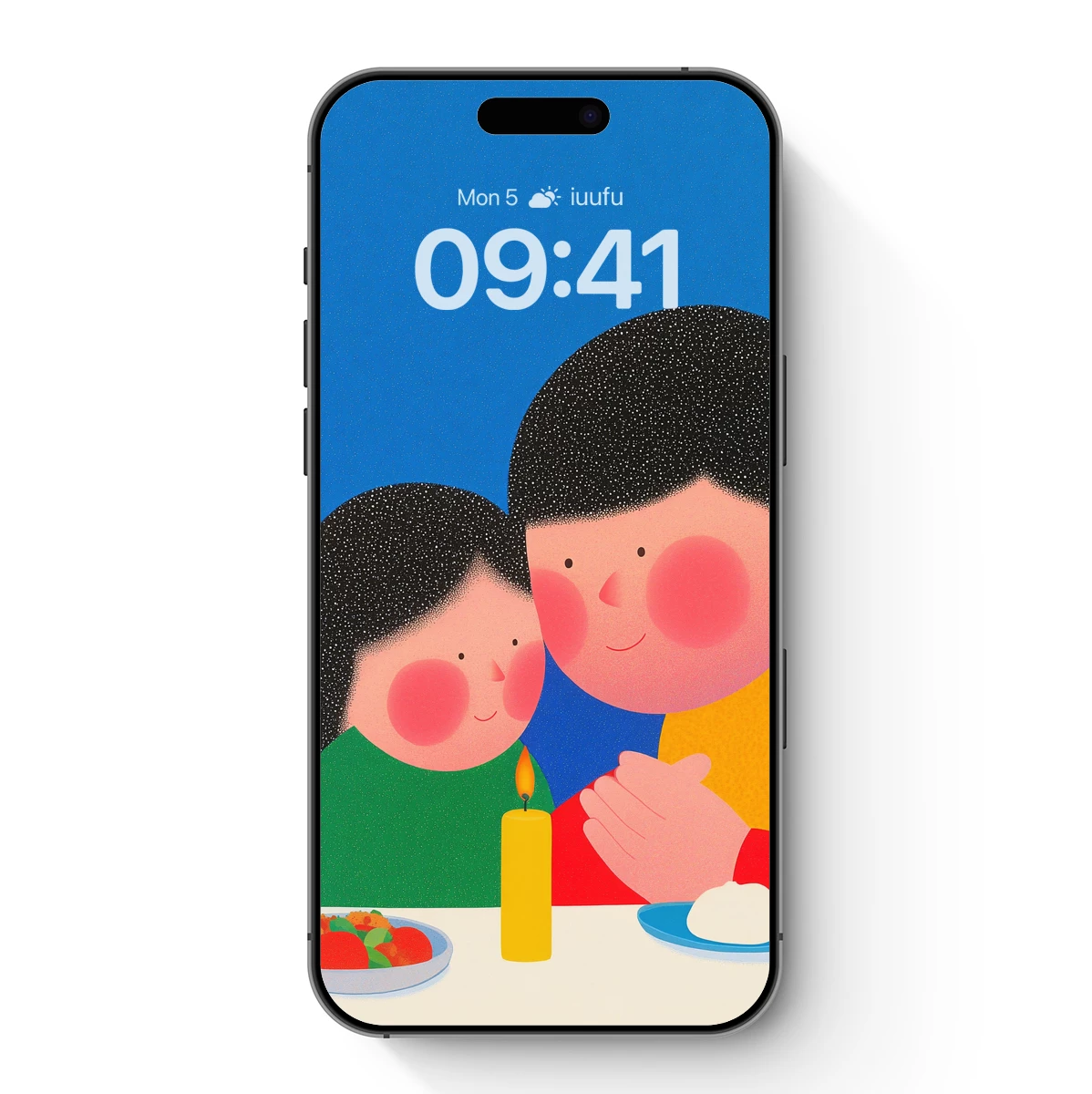 Candlelit Whispers: A Heartwarming Duo in Soft Hues