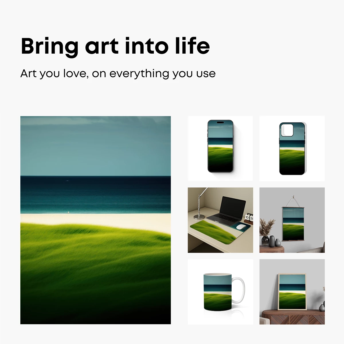 Eternal Horizon: Grass Meets Sea - Image 2