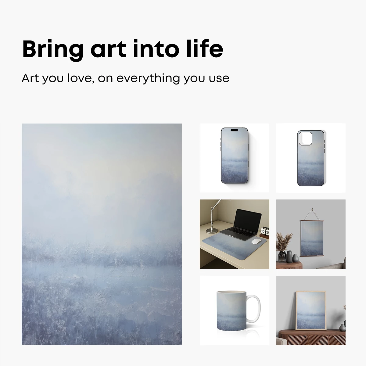 Frosty Silence: A Winter Wonderland in Haze - Image 2