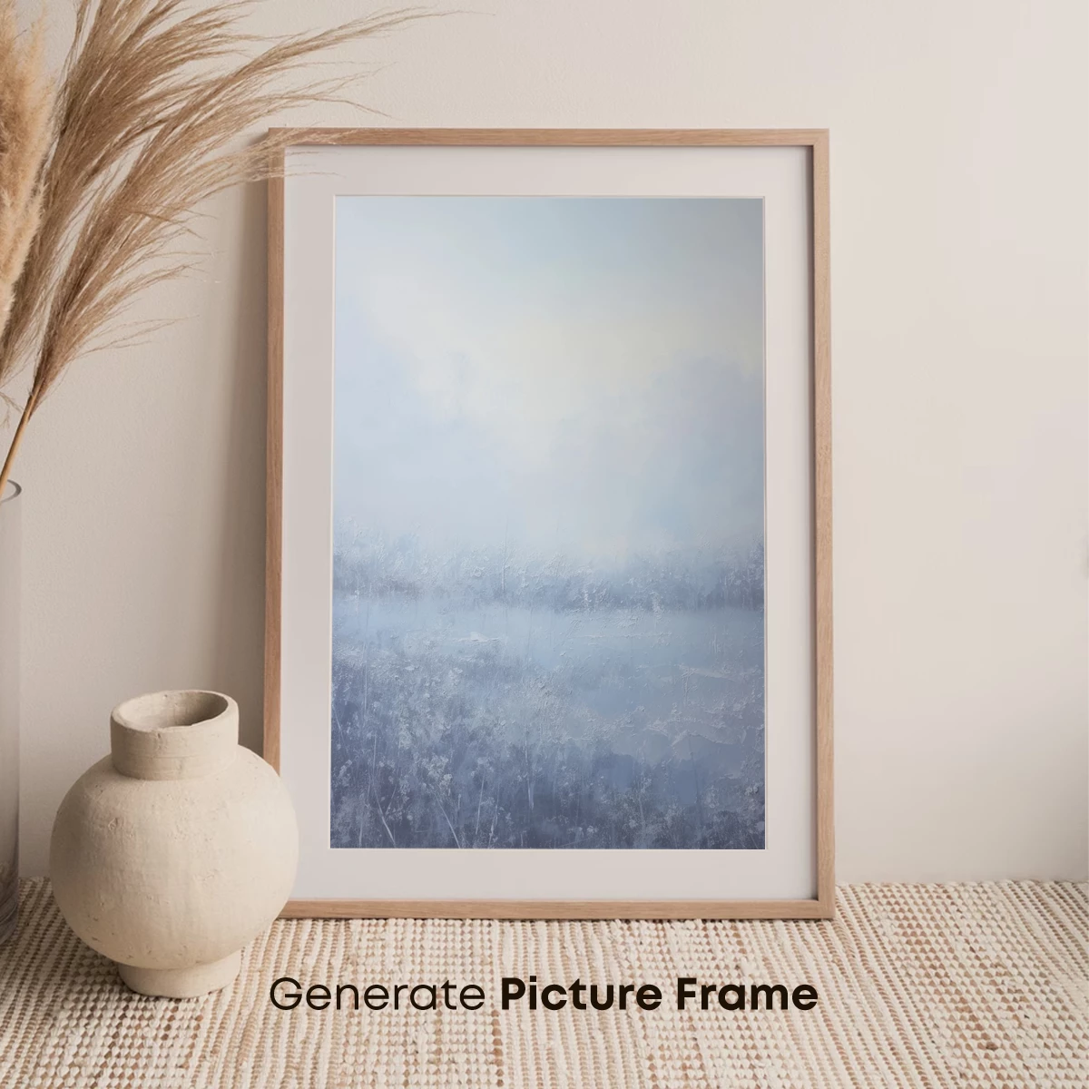 Frosty Silence: A Winter Wonderland in Haze - Image 7