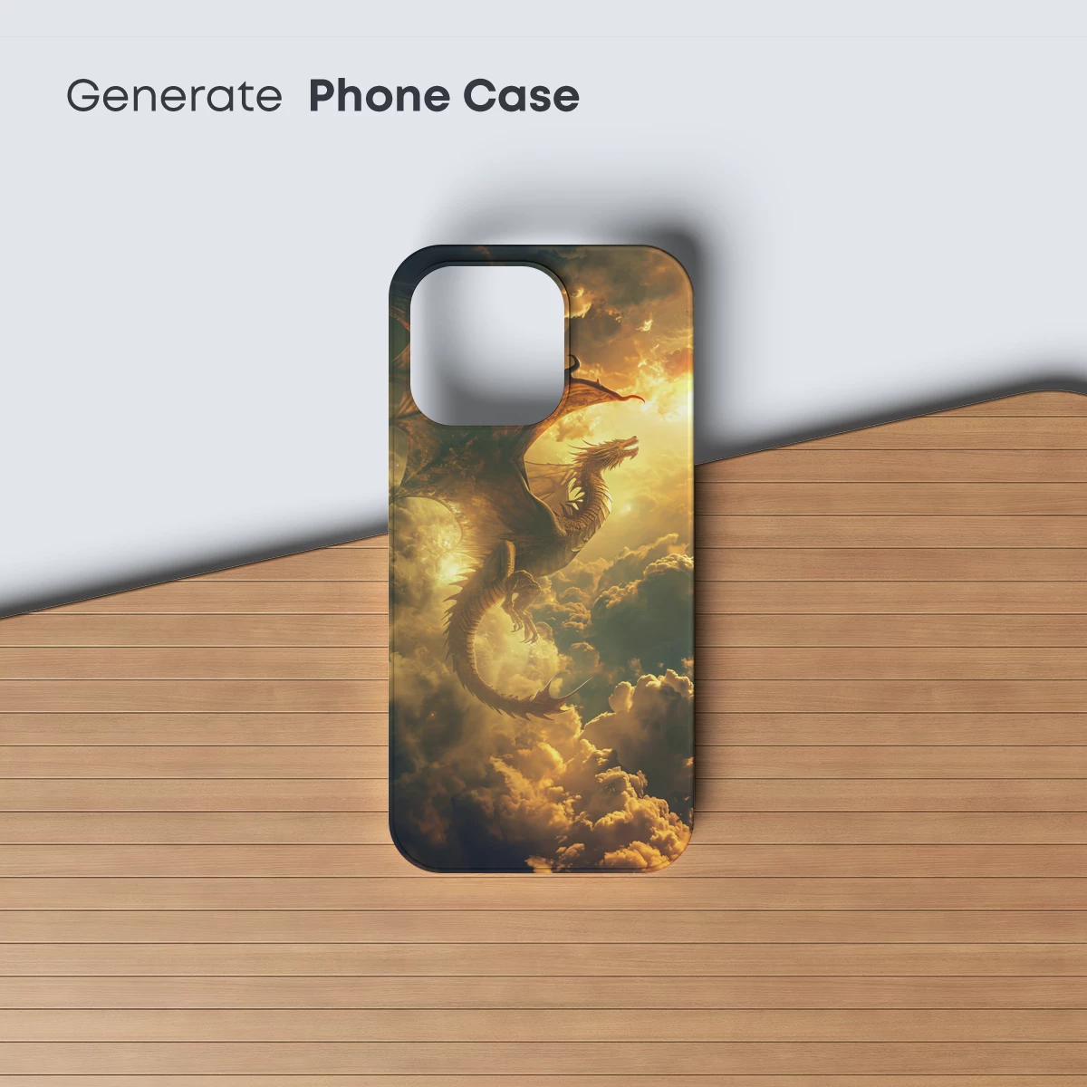 Dragon Soaring Through Golden Skies - Image 3