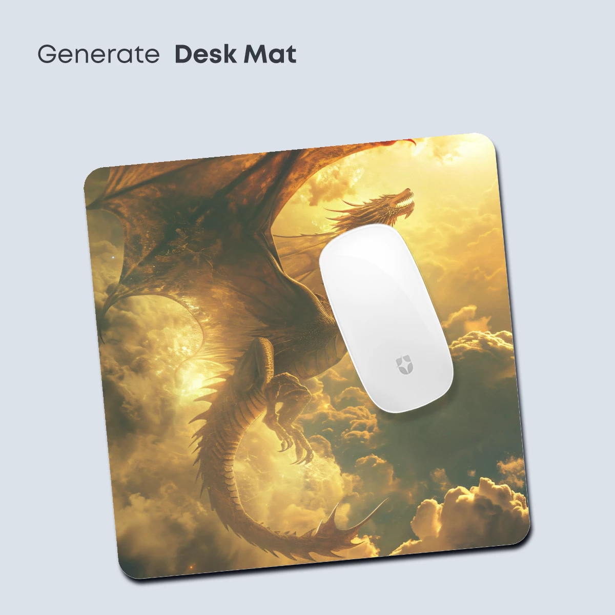 Dragon Soaring Through Golden Skies - Image 4