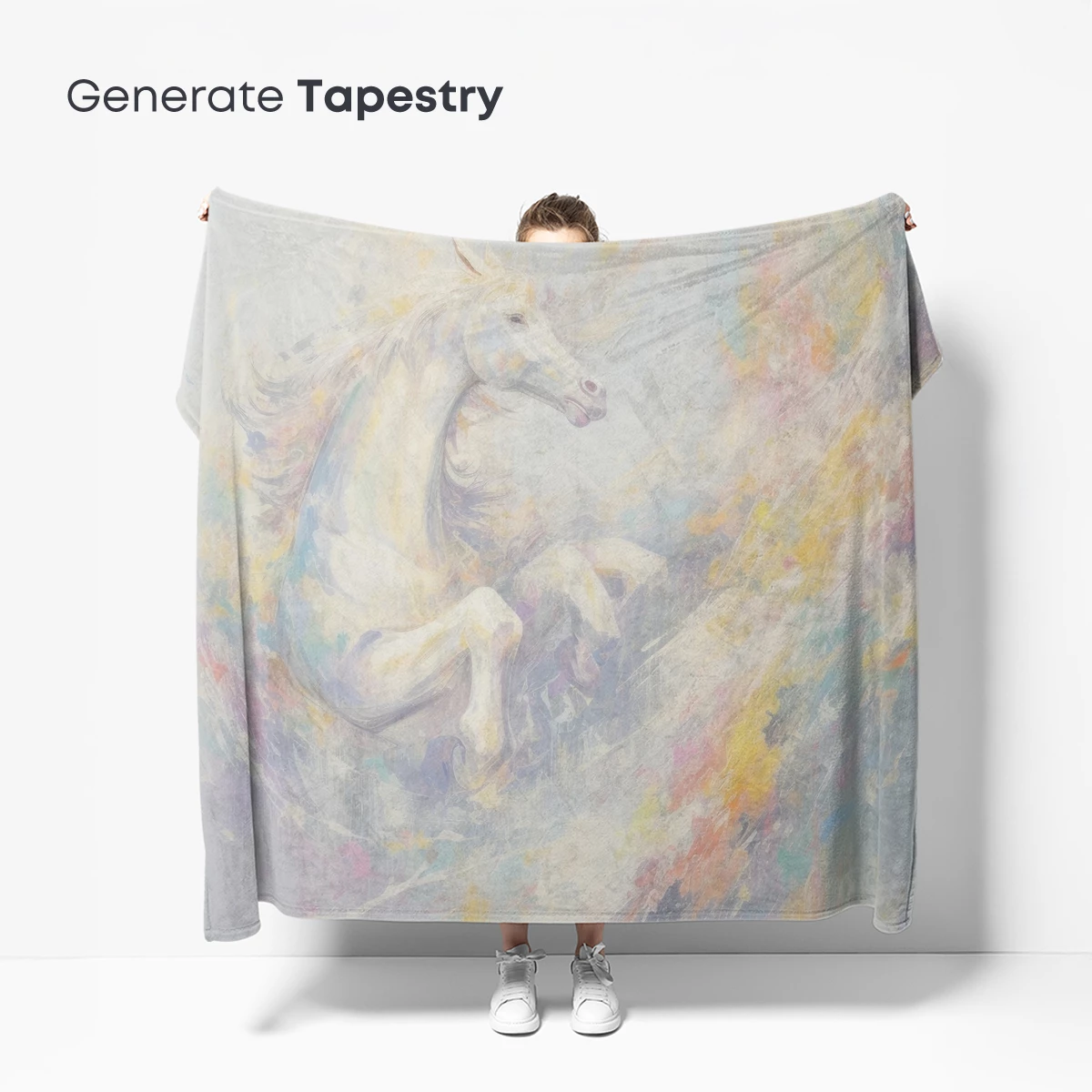 Ethereal Unicorn in Abstract Flight - Image 5