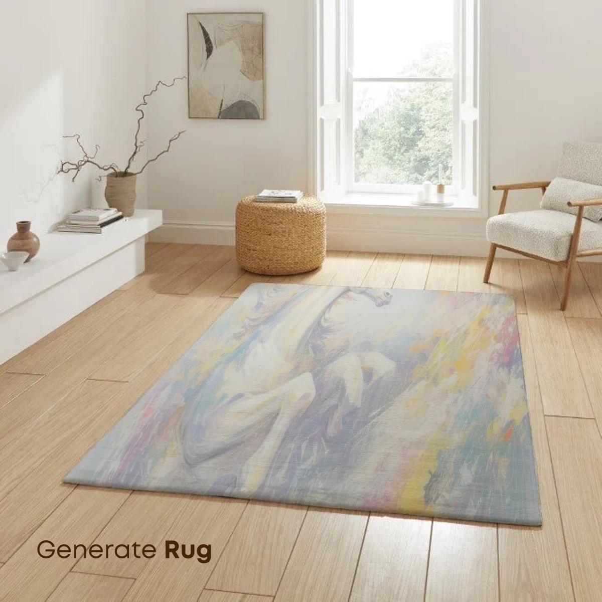 Ethereal Unicorn in Abstract Flight - Image 6