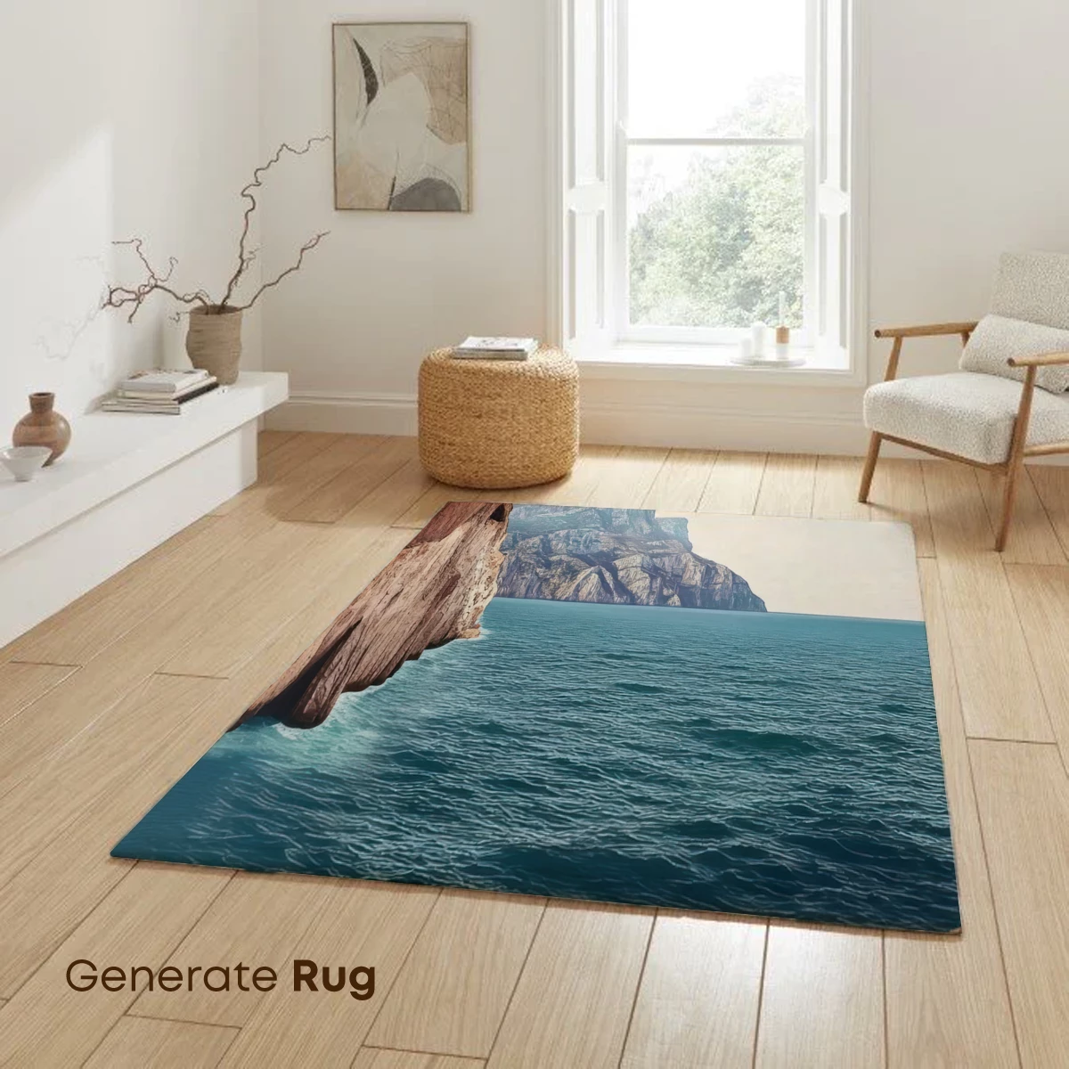 Cliffside Serenity: Ocean's Embrace - Image 6