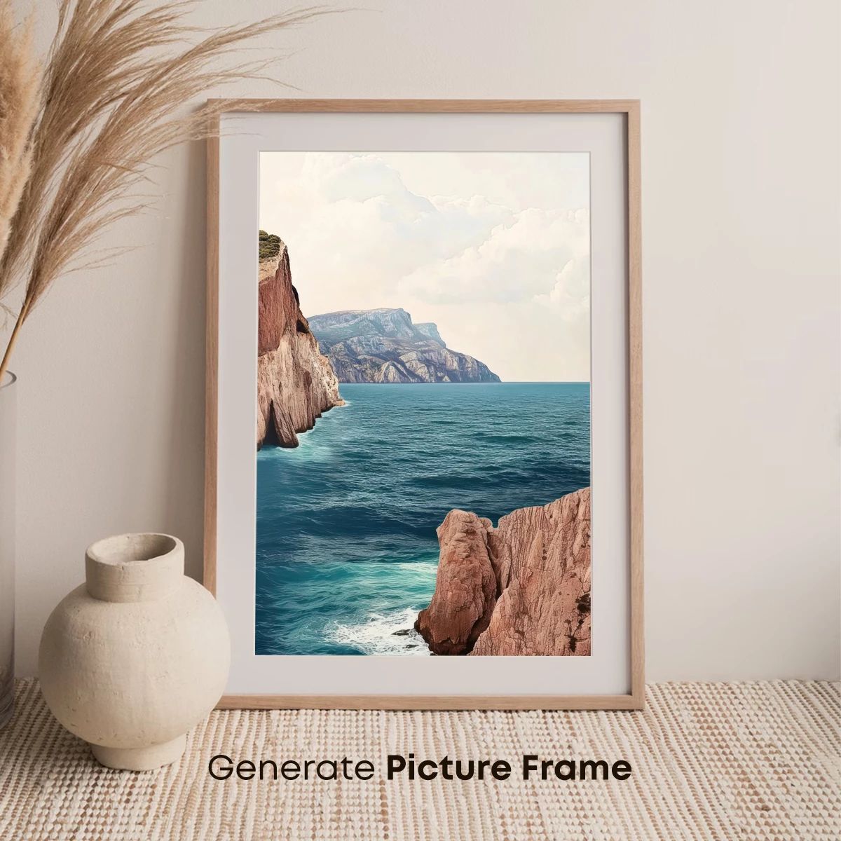 Cliffside Serenity: Ocean's Embrace - Image 7