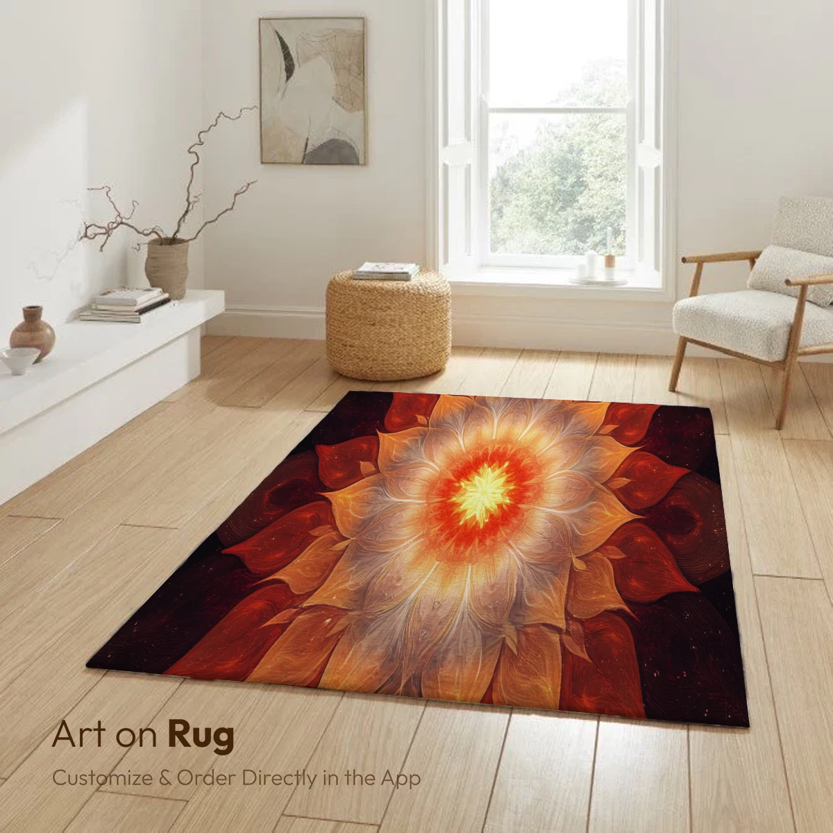 Cosmic Lotus Bloom: Radiant Mandala Art - Image 6