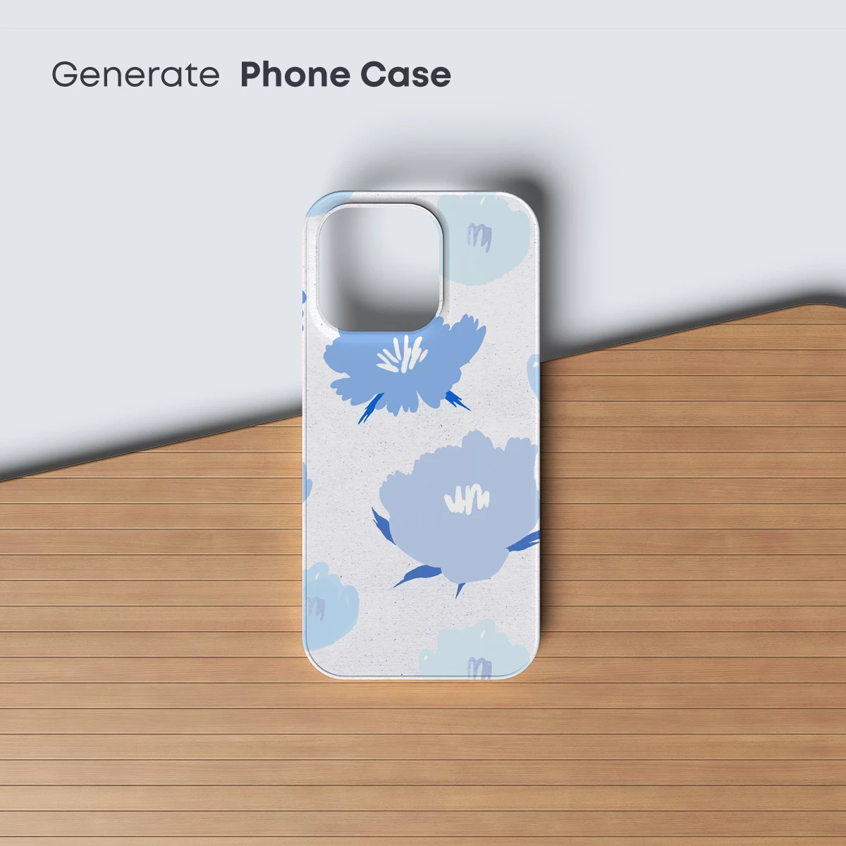 Blue Blossom Elegance: Abstract Floral Artistry - Image 3