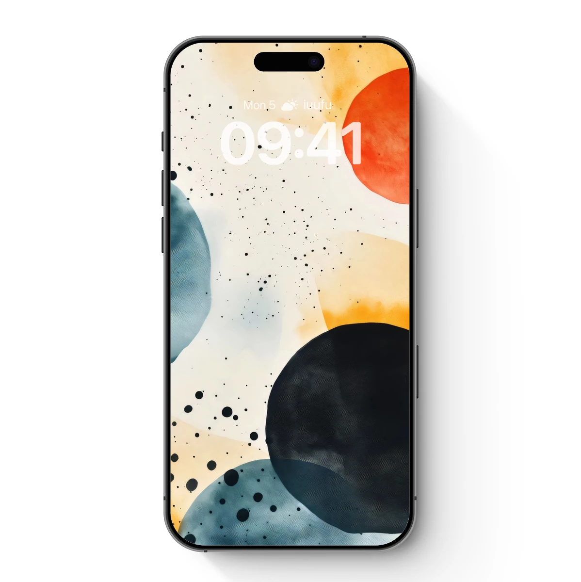 Cosmic Circles: Abstract Harmony in Splatter Art