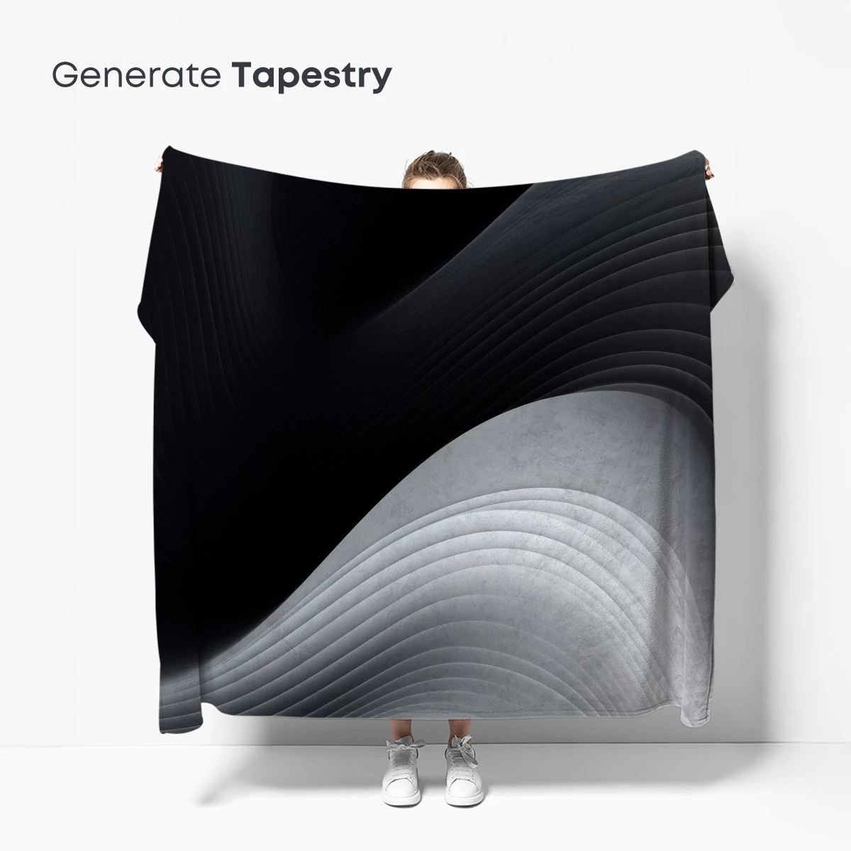 Elegant Monochrome Waves: A Study in Contrast and Flow - Image 5