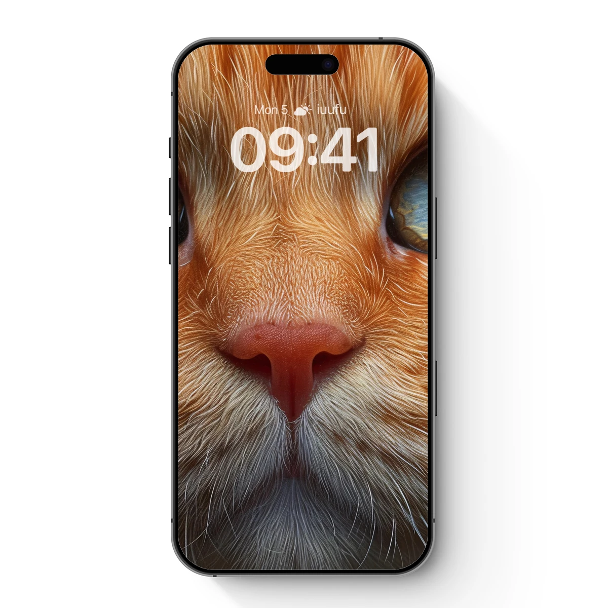 Ginger Cat's Intense Gaze: Hyperrealistic Feline Artistry