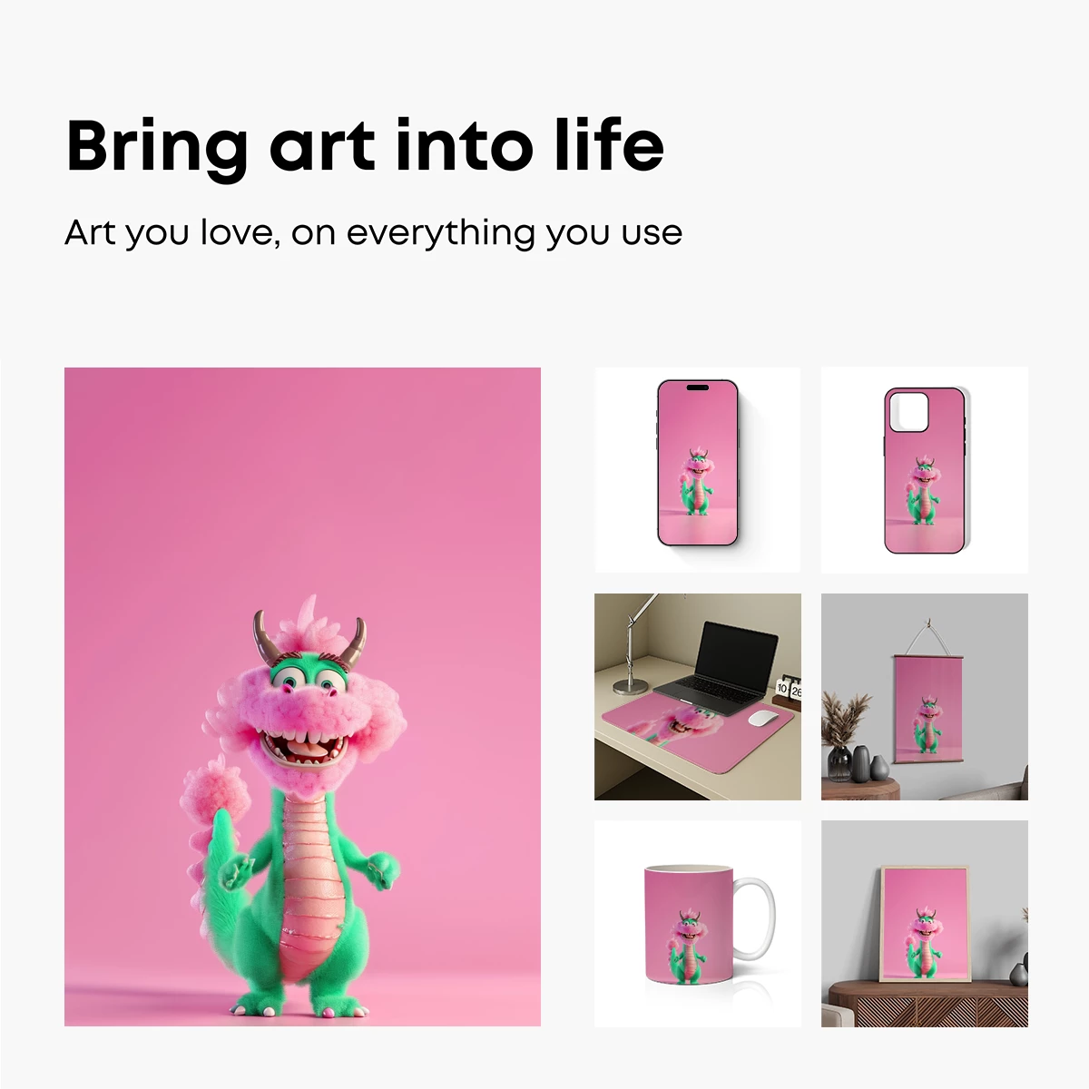 Cotton Candy Dragon: Whimsical Fantasy Creature