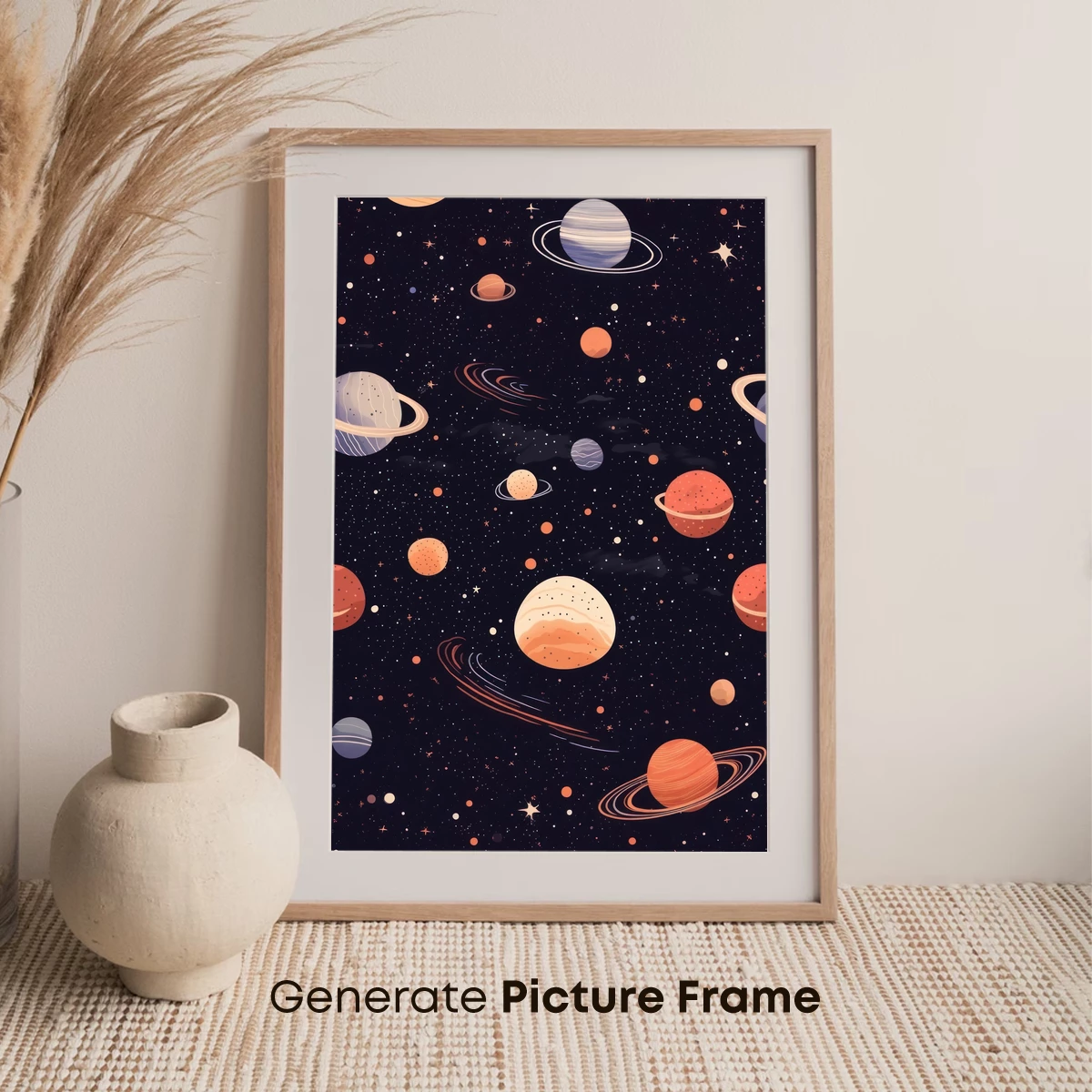 Cosmic Symphony: Whimsical Planets in Harmony - Image 7