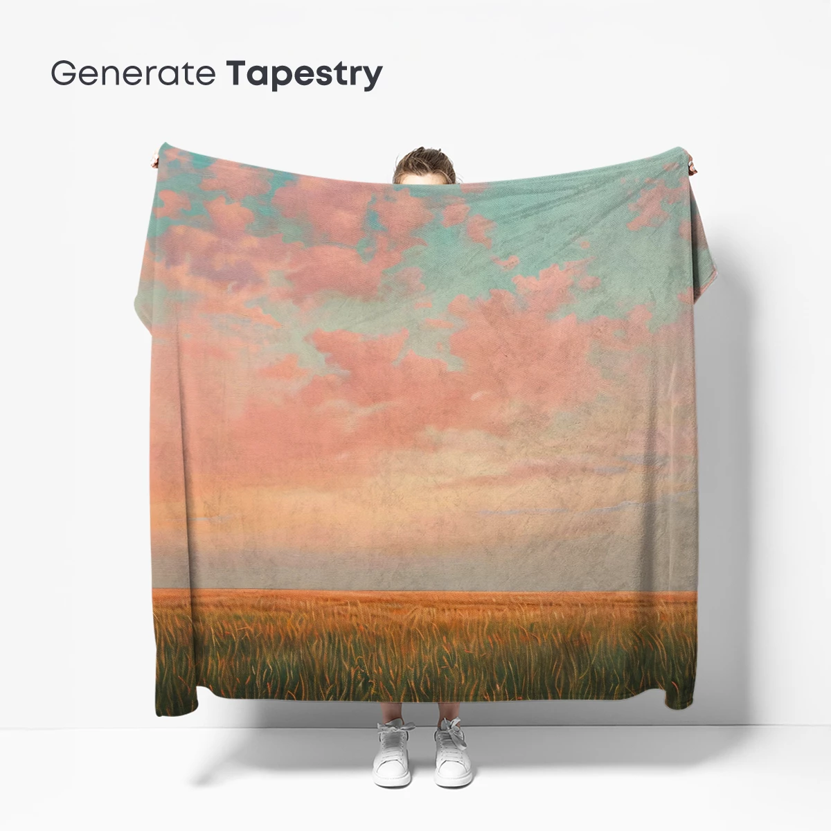 Golden Fields Under a Blush Sky - Image 5