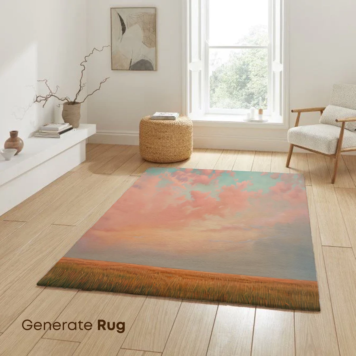 Golden Fields Under a Blush Sky - Image 6