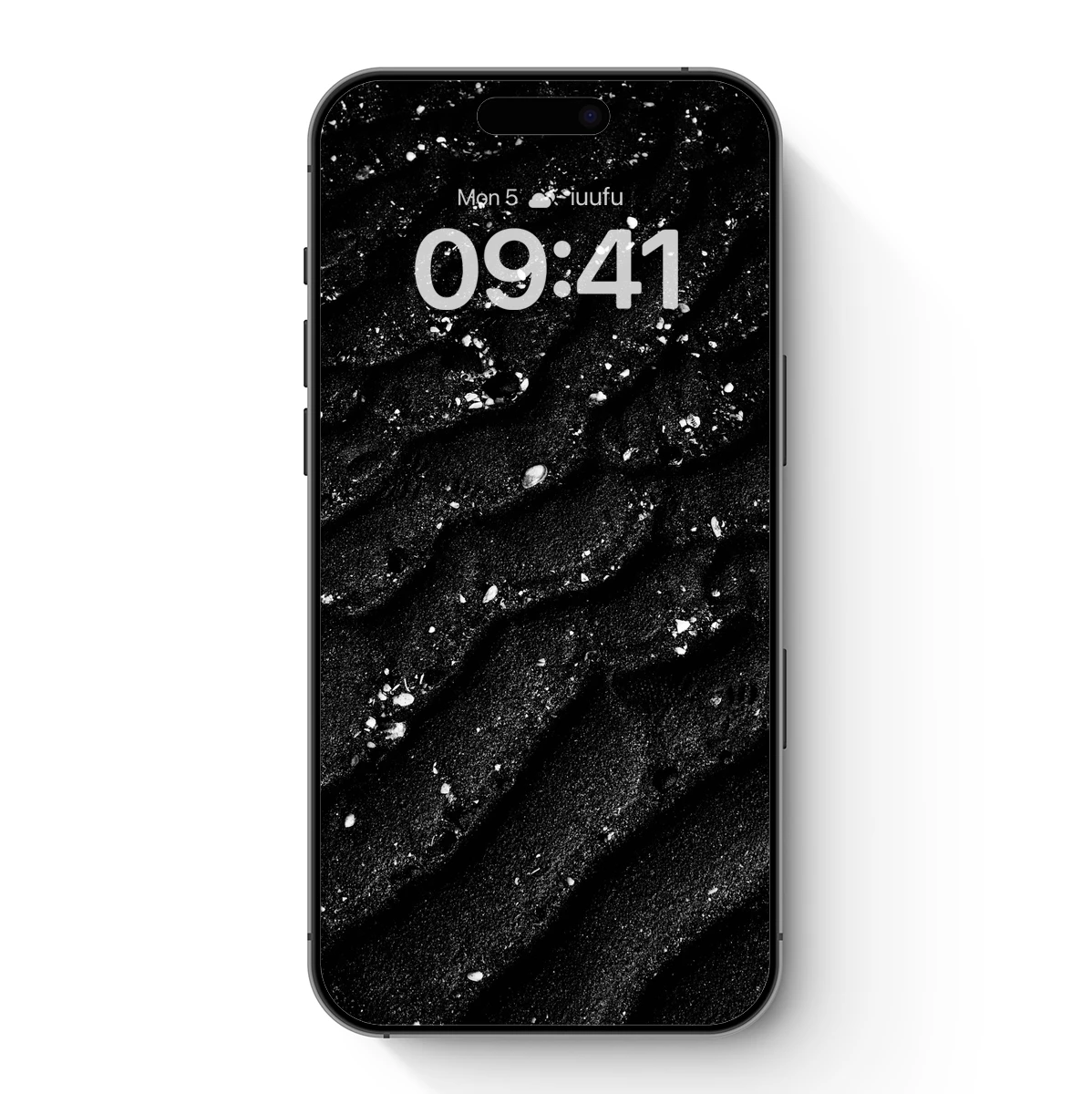 Ethereal Black Veil: Snowflakes on Midnight Silk