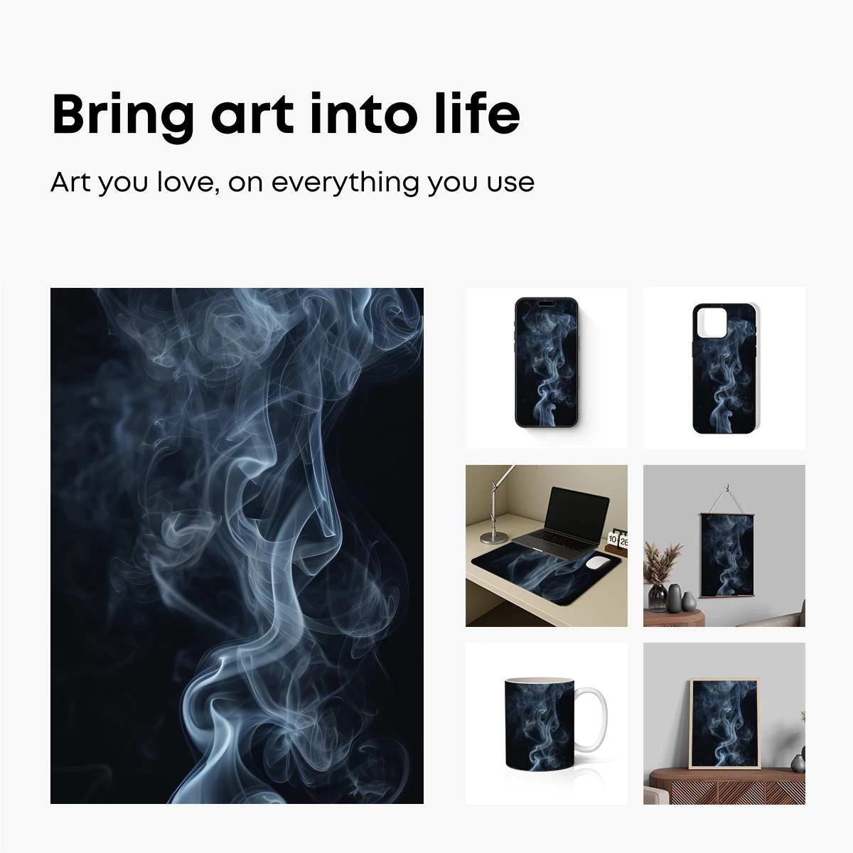 Ethereal Smoke Dance: A Whirl of Misty Grace - Image 2