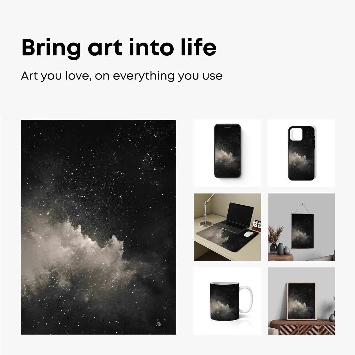 Cosmic Dust Cloud: Elegance in the Abyss - Image 2