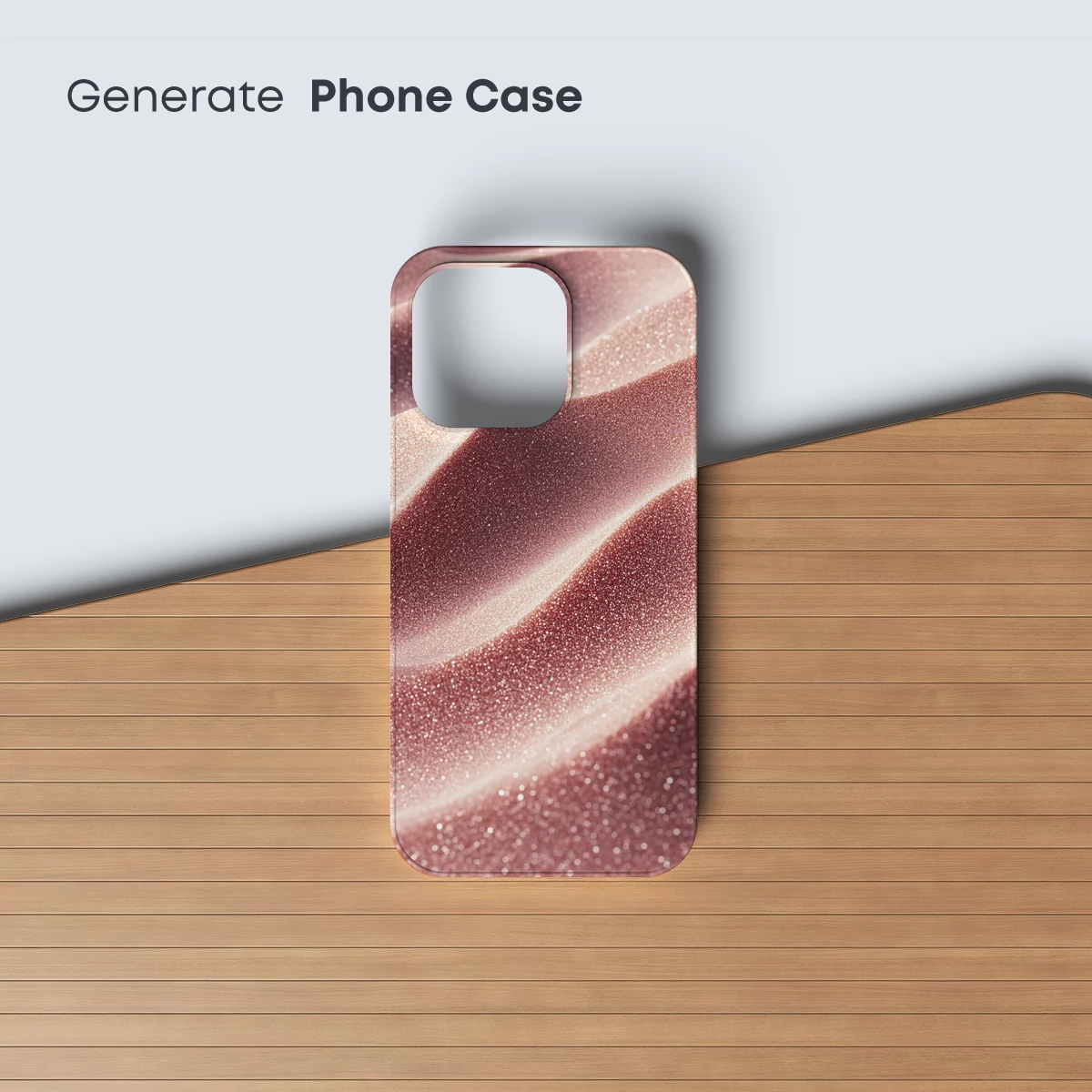 Glittering Rose Gold Waves - Image 3