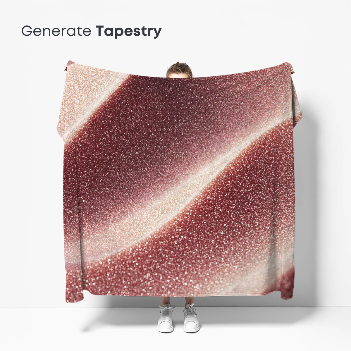 Glittering Rose Gold Waves - Image 5