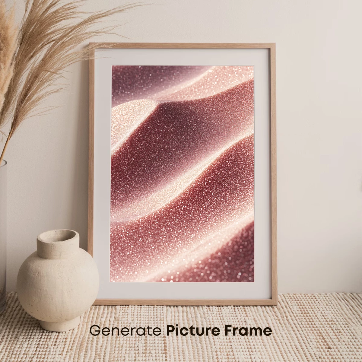 Glittering Rose Gold Waves - Image 7