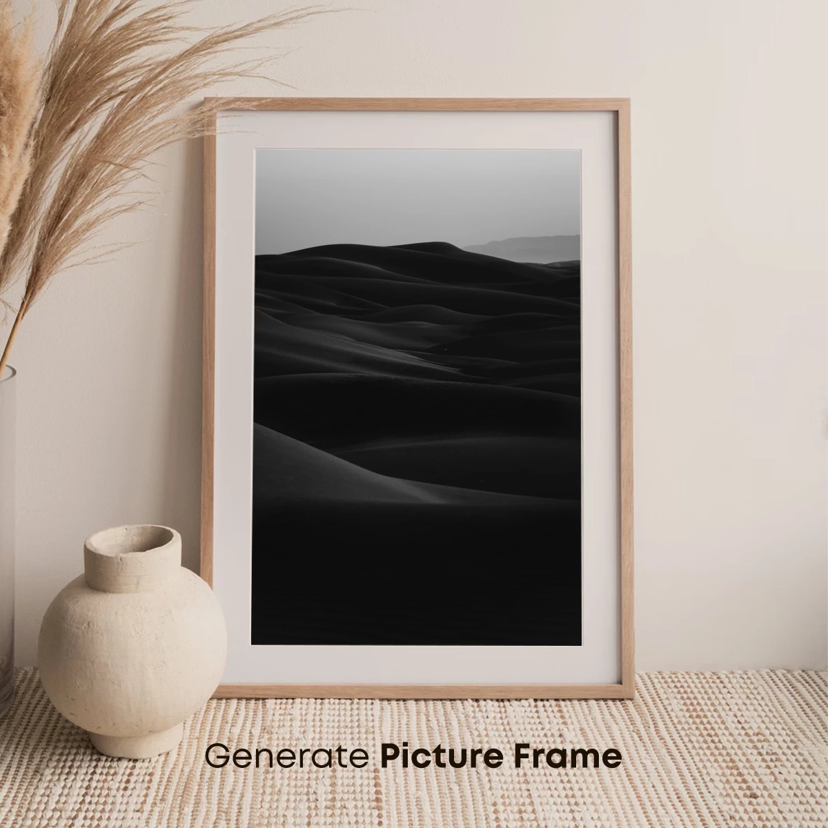 Eternal Sand Dunes: Monochrome Serenity - Image 7